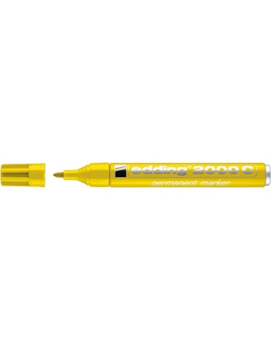 Permanentne marker Edding 2000C 1,5-3mm, ümar ots, kollane