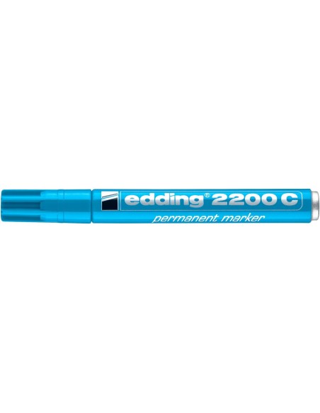 Permanentne marker Edding 2200C 1-5mm, lõigatud ots, helesinine