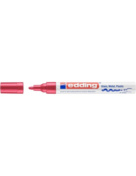 Värvimarker Edding 750 permanente, 2-4 mm punane