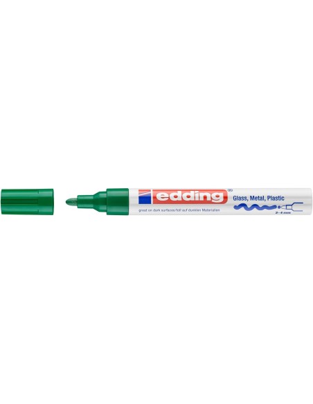 Värvimarker Edding 750 permanente, 2-4 mm roheline