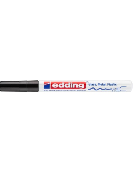 Värvimarker Edding 751 permanente, 2-4 mm must