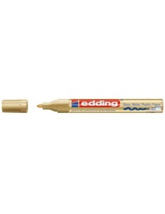Värvimarker Edding 750, 2-4mm, permanente läikiv, kuldne