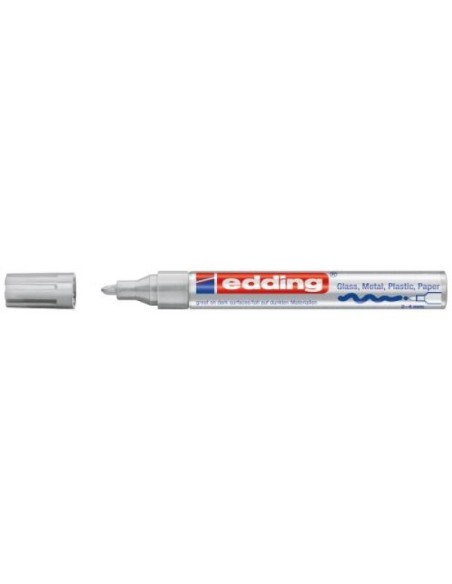 Värvimarker Edding 750, 2-4mm, permanente läikiv, hõbedane