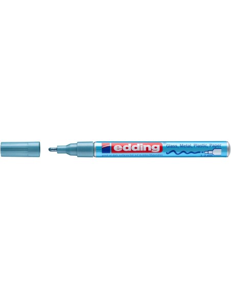 edding 751 gloss paint marker light blue metallic