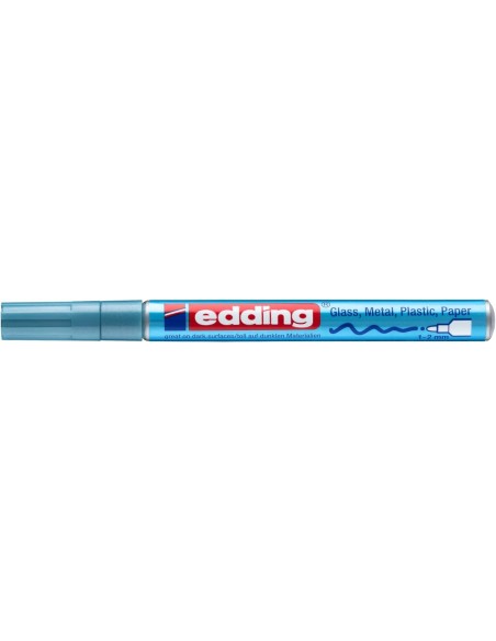 edding 751 gloss paint marker light blue metallic