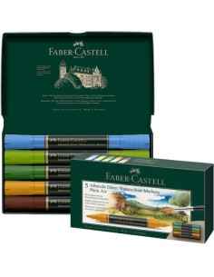 Akvarellimarker Faber-Castell Abrecht Dürer 5-värvi maastiku toonid
