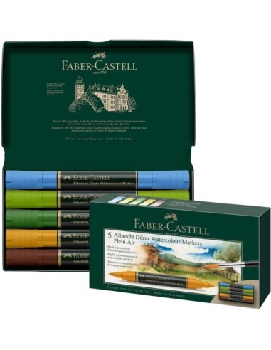 Akvarellimarker Faber-Castell Abrecht Dürer 5-värvi maastiku toonid