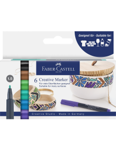Värvimarker Faber-Castell Fairy forest 6-värvi blistris