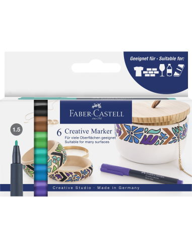 Värvimarker Faber-Castell Fairy forest 6-värvi blistris