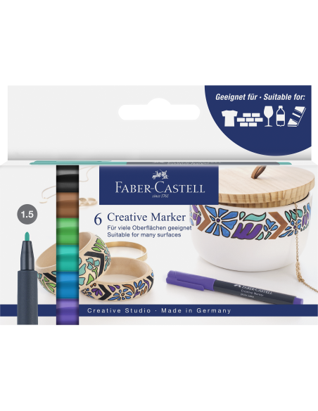 Värvimarker Faber-Castell Fairy forest 6-värvi blistris