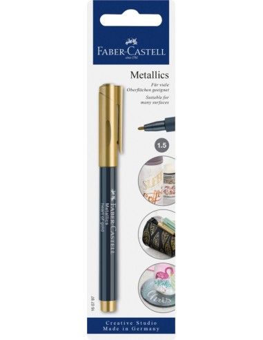 Värvimarker Faber-Castell metallics 250 blistris kuldsüda (heart of gold)