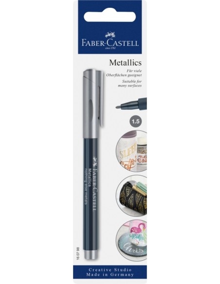 Värvimarker Faber-Castell metallics 251 blistris, metallikarva (nothing else metals)
