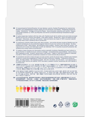 Gofa Aqua Dual Marker wallet of 12