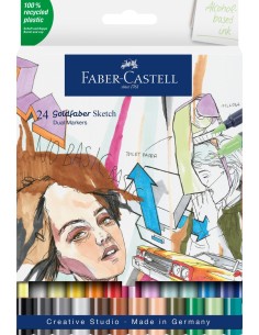 Sketch Marker Goldfaber wallet of 24