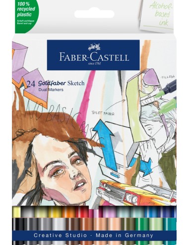 Sketch Marker Goldfaber wallet of 24