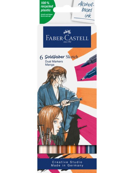 Marker Faber-Castell Sketch Goldfaber Manga 6-värvi