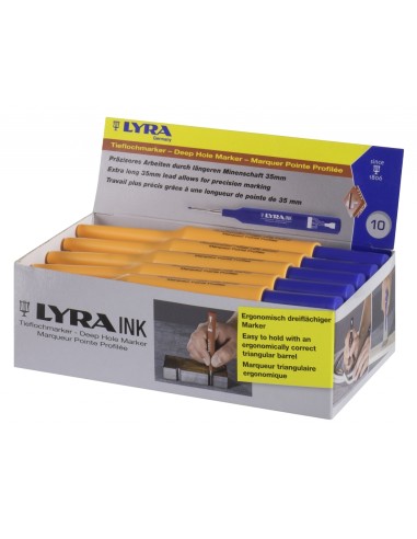 Permanentne marker Lyra Ink, ehitusmarker, sinine