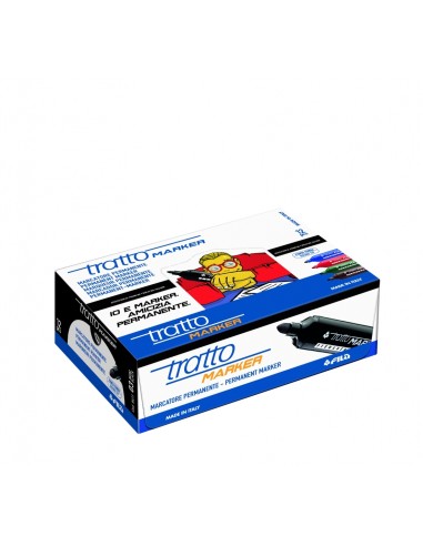 Permanent Marker Fila TRATTO Giotto black round tip 20pcs in pot (P)