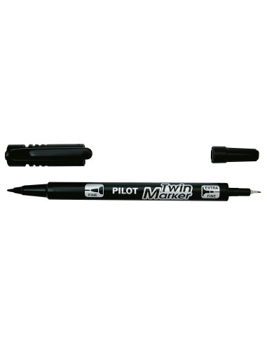 Marker Pilot Twin kaheotsaga 0.5 ja 2.0mm must