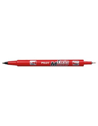 Marker Pilot Twin kaheotsaga 0.5 ja 2.0mm punane