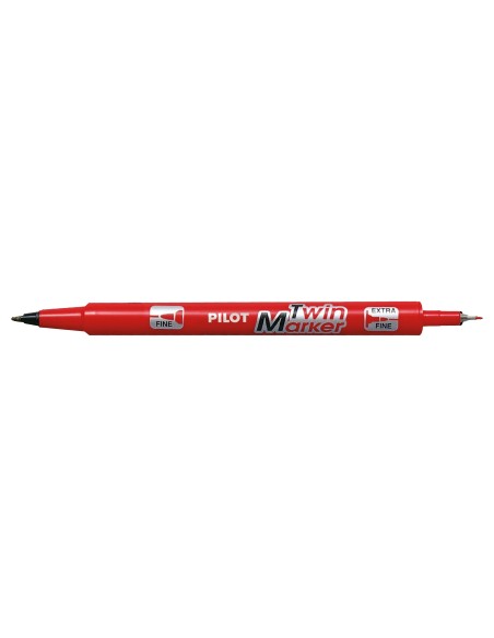 Marker Pilot Twin kaheotsaga 0.5 ja 2.0mm punane