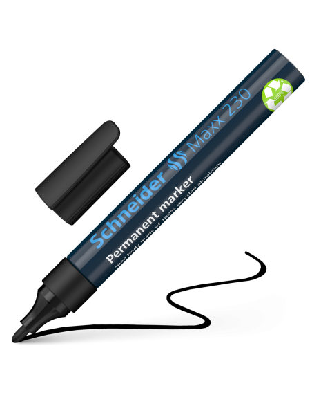 Permanent Marker Schneider 230 1-3mm bullet tip, black