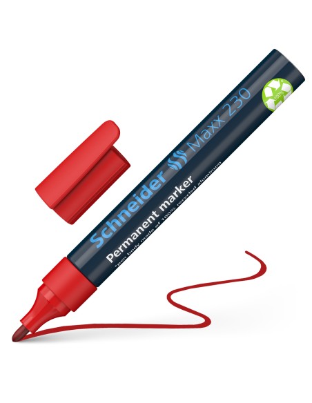 Permanent Marker Schneider 230, bullet tip, red