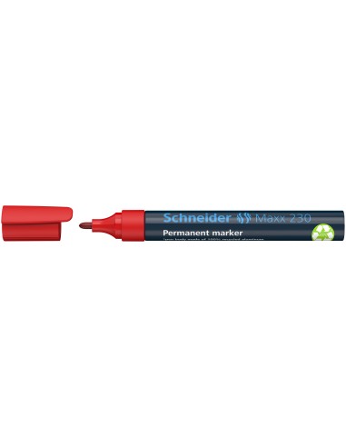Permanent Marker Schneider 230, bullet tip, red