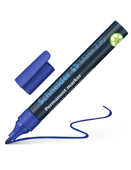 Permanent Marker Schneider 230, bullet tip, blue