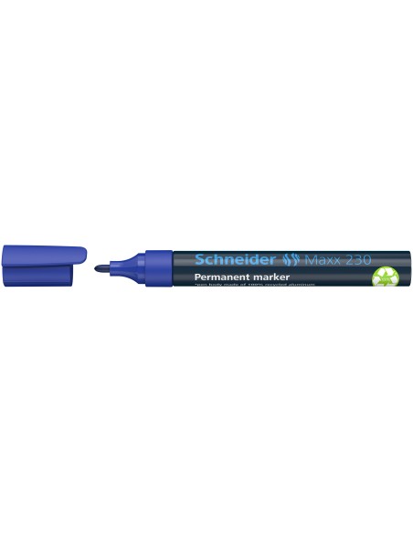 Permanentne marker Schneider 230 1-3mm ümar ots, sinine