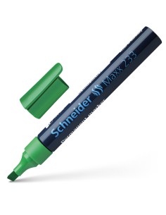Permanent Marker Schneider 233, chisel tip, green