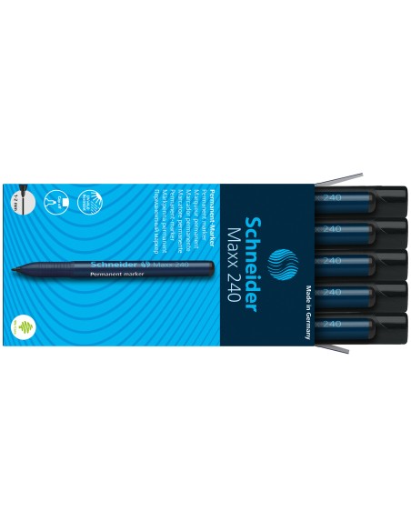 Permanent Marker Schneider 240 1-2mm bullet tip, black