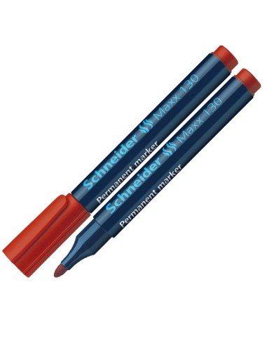 Permanent Marker Schneider 130, bullet tip, red