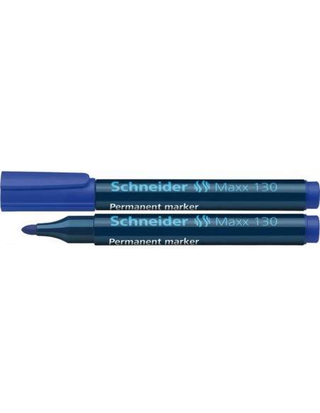 Permanent Marker Schneider 130, bullet tip, blue