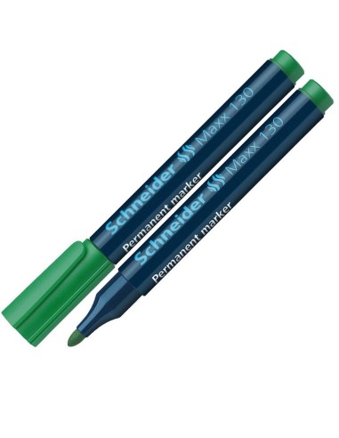 Permanent Marker Schneider 130, bullet tip, green