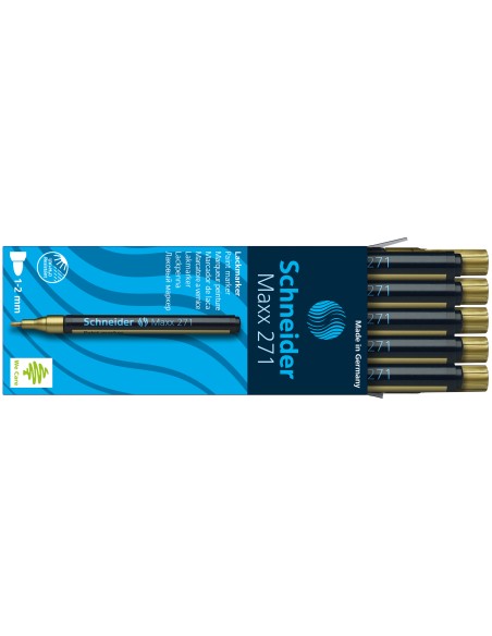 Permanentne marker Schneider Paint 271 1-2mm, kuld