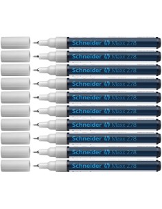 Permanentne marker Schneider Paint 278 0,8mm, valge 2