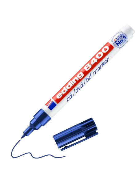 Marker CD/DVD-le Edding 8400 0,5-1mm, sinine