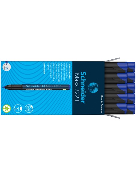 OHP marker Schneider 222 F 0,7mm permanent blue (O)
