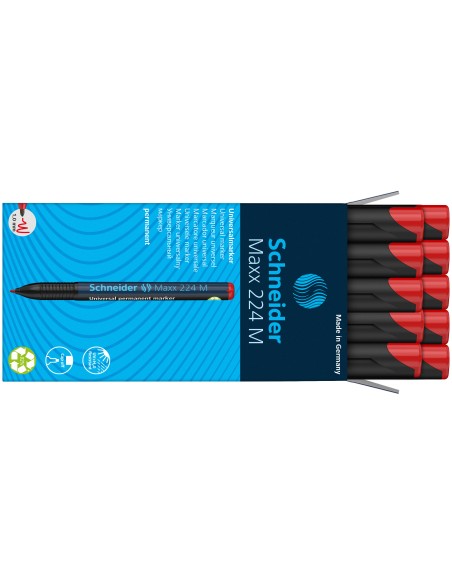 OHP marker Schneider 224 M 1,0mm permanent red (O)