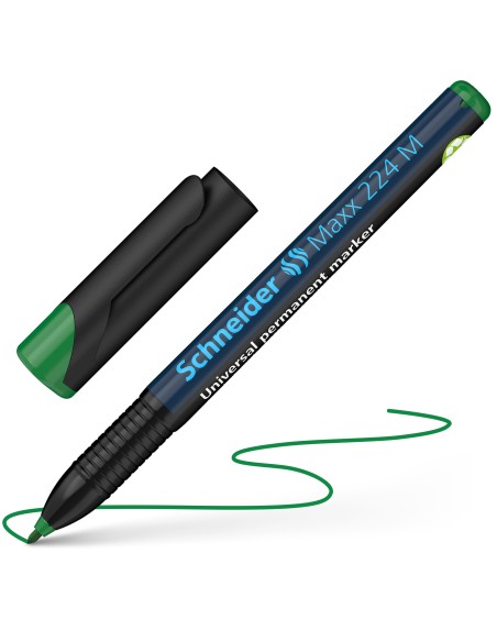 Kilemarker Schneider 224 M 1,0mm permanentne roheline