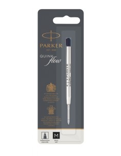PARKER QUINKflow Ballpoint Pen Ink Refill, Medium Tip, Black