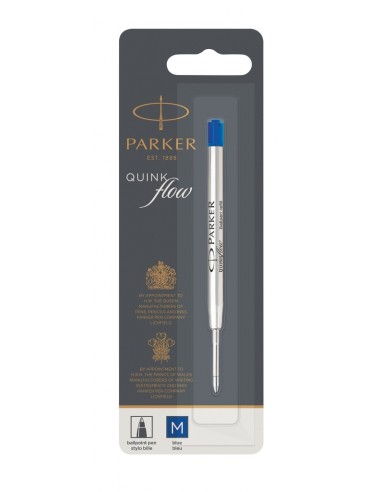 Südamik Parker pastapliiatsile QuinkFlow M sinine blistris