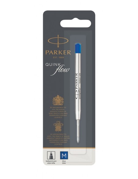 Südamik Parker pastapliiatsile QuinkFlow M sinine blistris