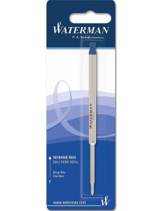 Waterman Ballpoint Pen Refill, Fine Tip with Blue Ink, 1 Count