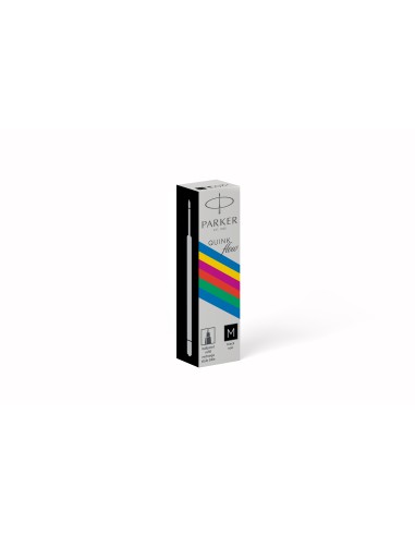 PARKER QUINKflow Ballpoint Pen Ink ECO Refill, Medium Tip, Black