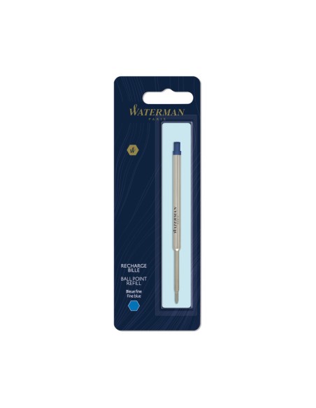 Waterman Ballpoint Pen Refill, Fine Tip with Blue Ink, 1 Count