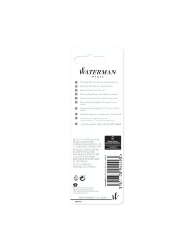 Waterman Ballpoint Pen Refill, Fine Tip with Blue Ink, 1 Count