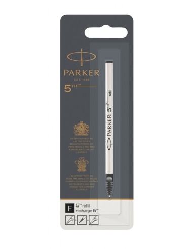 PARKER 5th Technology Pen Ink Refill, Fine, Black