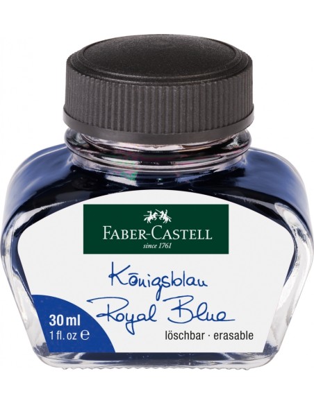 Faber-Castell Ink bottle, 30 ml, ink blue erasable